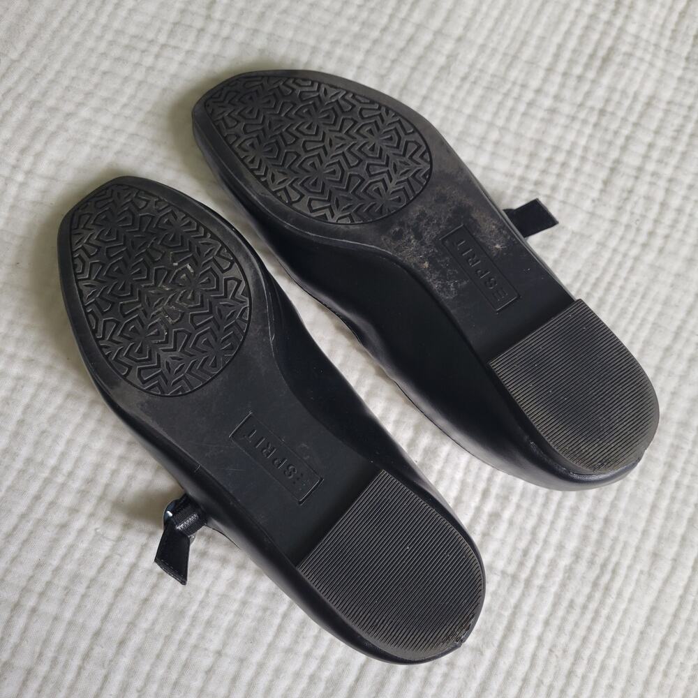 Esprit Womens 6.5 Black Mary Jane Ballet Flats Shoes Minimalist Comfort Nicola - Picture 7 of 7